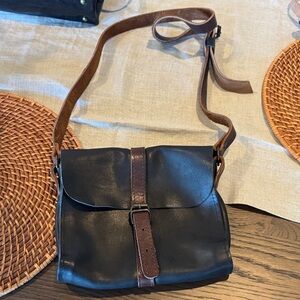 Black and Brown Leather Bag crossbody